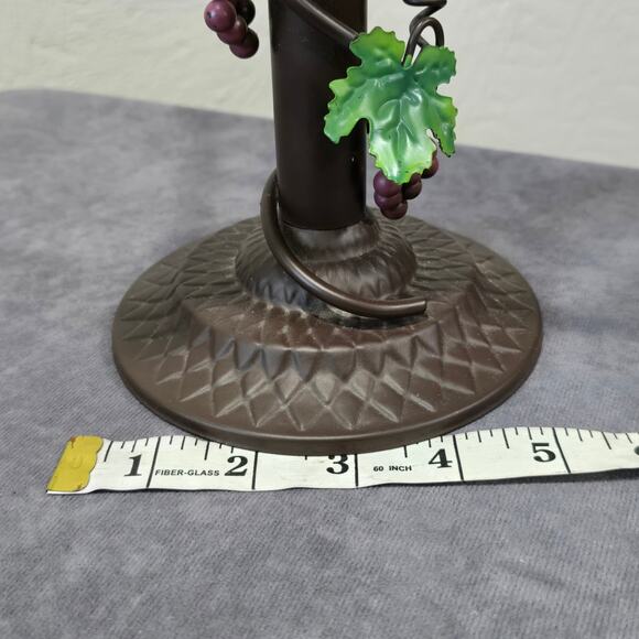 Vintage Bronze Grape Vine Wine Woven Wicker Rustic Style Tealight Candle Holder - Picture 11 of 13